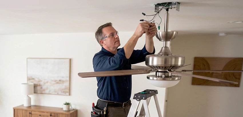 Ceiling Fan Light and Switch Repair in Cheney